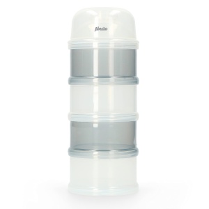 Portionator lapte praf Alecto BF-4, 4 recipiente de 100 ml, BPA-free, gri