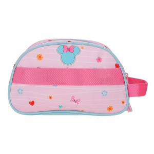 Poseta pentru cosmetice Joumma Disney Minnie, roz, 24x14x10 cm, poliester - Img 3