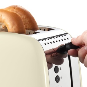 Prajitor de paine Russell Hobbs 26551-56, 1600W, 2 felii, functii multiple, crem - Img 4