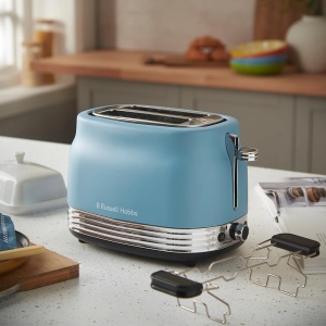 Prajitor de paine Russell Hobbs Hanley Retro 28651-56 900W Albastru 6 trepte de rumenire - Img 2