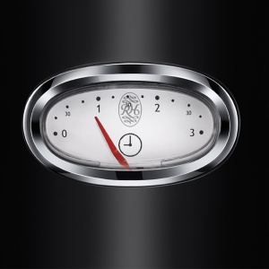 Prajitor de paine Russell Hobbs [pentru 2 felii] Retro din otel inoxidabil negru (afisaj cu numaratoare inversa in design retro, inclusiv atasament pentru chifle, 6 niveluri de rumenire + functie de dezghetare si incalzire, 1300W) Vintage 21681-56 - Img 3