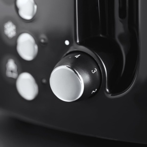 Prajitor de paine Russell Hobbs [pentru 2 felii] Textures+ (fante pentru paine prajita foarte largi, inclusiv atasament pentru chifle si clesti de paine prajita integrate, 6 niveluri de rumenire + functie de dezghetare si reincalzire, 850W) 22601-56 - Img 7