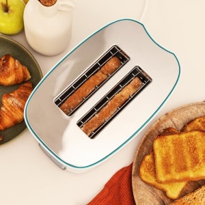 Prajitor de paine vertical Cecotec Toast & Button Double W, 650W, Slot dublu lat pentru 2 paine prajite, Curatare usoara, Oprire automata si functie pop-up, Inclusiv clesti de indepartare, Tava pentru firimituri - Img 5
