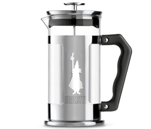 Presa de cafea Bialetti Preziosa, filtru de presa franceza pentru cafea sau ceai, corp din otel inoxidabil si recipient din sticla borosilicata, poate fi spalat in masina de spalat vase, 350 ml, pentru 3 cani - Img 2