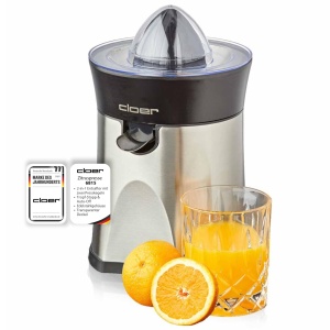 Presa de citrice Cloer 6815, 2-in-1, 100 W, inox, cu functie de oprire automata