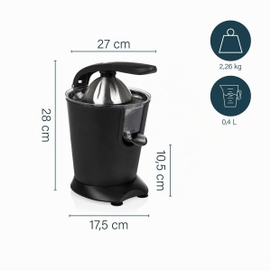 Presa de citrice Princess 201853 Black Steel, 160W, cu suport universal - Img 3