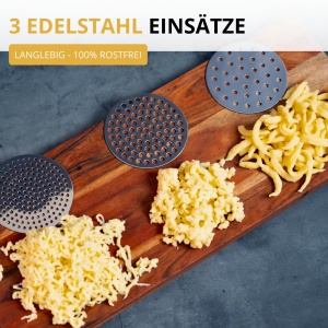 Presa multifunctionala Westmark pentru Spatzle si piure din plastic alb 41 cm - Img 5