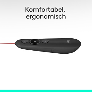 Prezentator Logitech R500s cu Laser, Bluetooth si USB, 20m, Gri - Img 7