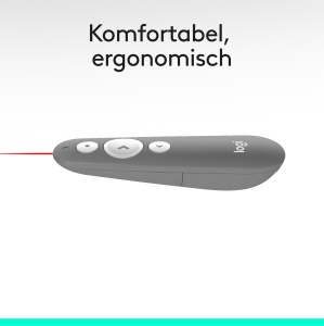 Prezentator Logitech R500s cu Laser, Bluetooth si USB, 20m, Gri - Img 7
