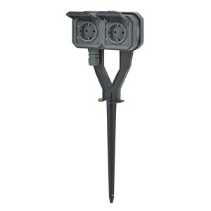 Priza de exterior Legrand Plexo New 2-fach, IP55, 250V, 16A, Anthrazit - Img 2