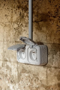 Priza dubla rezistenta la apa SIEMENS 2P T, gri, IP 54 - Img 6