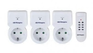 Priza Inteligenta Orbegozo PG 30 cu Telecomanda, 3 Prize, 3600 W