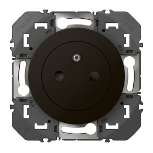 Priza Legrand Dooxie 16A, neagra, cu protectie pentru copii, instalare pe suprafata - Img 2