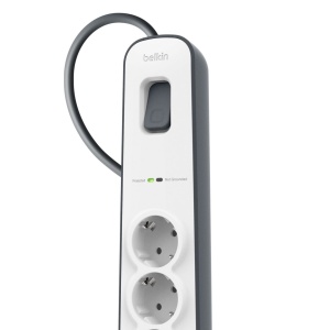 Priza multipla Belkin cu protectie la supratensiune, 4 iesiri, 525 Joule, cablu 2 m - Img 6