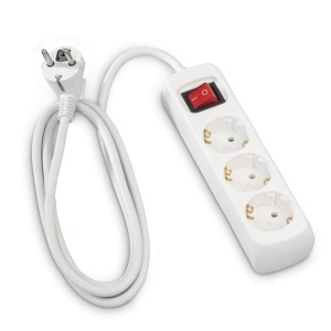 Priza multipla Hama 3-faceri, 1.4m, cu buton de economisire energie, alba - Img 6