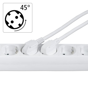 Priza multipla Hama 5-fach, 1.4m, cu intrerupator, alba - Img 4