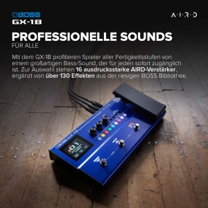 Procesor de efecte pentru bas BOSS GX-1B, ultraportabil, Bluetooth, 16 amplificatoare - Img 3
