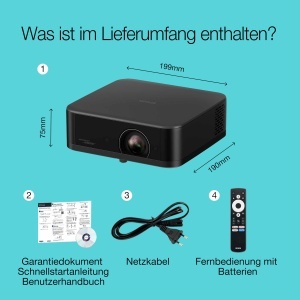 Proiector portabil Epson Lifestudio Pop EF-62B Negru Metalic 4K Pro-UHD Sunet Bose Google TV - Img 3