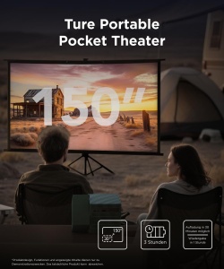 Proiector portabil TCL PlayCube 1080P Full-HD, 750 lumeni, cu Google Assistant - Img 2