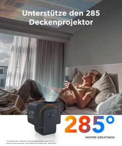 Proiector TCL C1, Rezolutie nativa 1080p, Gimbal integrat, 30.000 ore - Img 3