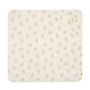 Prosoape cu capison Steiff Mini Basic, 100x100 cm, Cloud Dancer