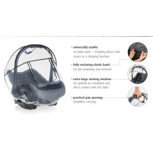 Protectie ploaie Reer 70538 pentru scoica bebelusi PVC-free universal - Img 3