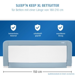 Protectie Rausfallschutz pentru Pat Reer Sleepn Keep, 150 cm, 50 cm inaltime - Img 4