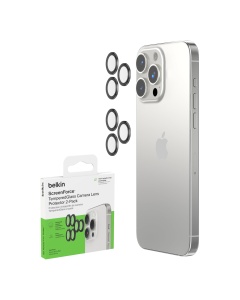 Protector camera din sticla securizata Belkin pentru iPhone 15 ProPro Max, 2 bucati
