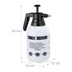 Pulsator de apa cu duza ajustabila, 1.5 l, negru - Img 4