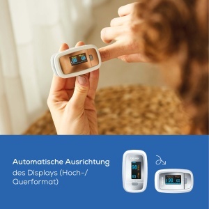 Pulsoximetru Beurer PO 30, masurare SpO2 si puls, display color, compact, alb - Img 5