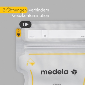 Punga de lapte matern de unica folosinta Medela Easy Pour 210ml - Design rezistent la scurgeri cu protectie impotriva laptelui - Pungi de depozitare fara BPA - Pachet de 50 - Img 8