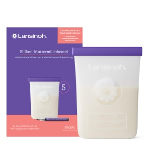Punga pentru lapte matern Lansinoh, reutilizabila, 240 ml, set 5 bucati