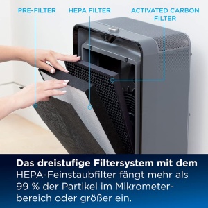 Purificator de aer BISSELL air220, 3 filtre, design elegant - Img 2