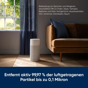 Purificator de aer Blueair Blue Pure Joy S, pentru 43 m, tehnologie HEPA Silent, alb - Img 2