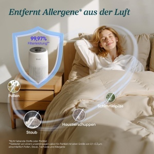 Purificator de aer Levoit cu aromaterapie, 7W, alb - Img 3