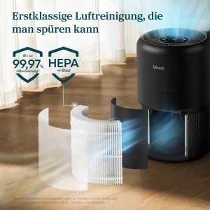 Purificator de aer Levoit cu filtru HEPA, CADR 258mh, pentru spatii de pana la 54mp, Negru - Img 3