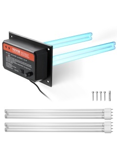 Purificator de aer VEVOR HVAC 2112-UV36X2 72W UV-C 2 lampi de rezerva