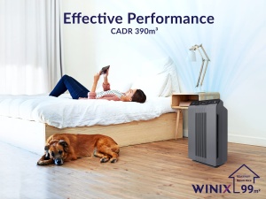 Purificator de aer WINIX 5300-2 alergic cu filtru de aer HEPA H13 impotriva alergiilor, prafului, polenului, parului de animale de companie, feedback privind calitatea aerului si mod automat, purificator de aer CADR 390m3/h pentru 99m^2. - Img 2