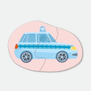 Puzzle HABA 4 Piese - Vehicule de Interventie, 2-4 Piese, Papiere Rezistente - Img 5