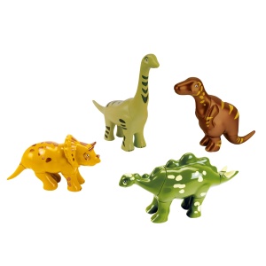 Puzzle Magnet Dinosauri Theo Klein cu 4 Figurine pentru Copii de la 1 An