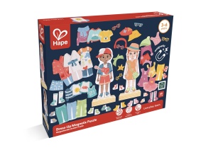Puzzle magnetic de imbracaminte, inclusiv baza din lemn, set creativ - Img 6