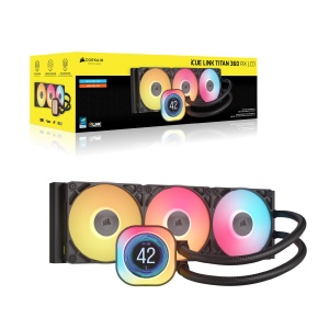 Racitor CPU Corsair iCUE LINK Titan 360 RX LCD, 360mm, 3 ventilatoare RGB, Negru - Img 8
