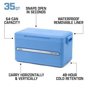 Racitor portabil Coleman Snap N Go 35QT, 33 litri, pliabil, izolare eficienta - Img 7