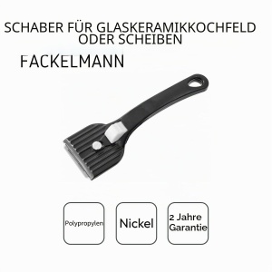 Racleta de curatare Fackelmann cu lama din otel inoxidabil, maner din plastic, gri - Img 4