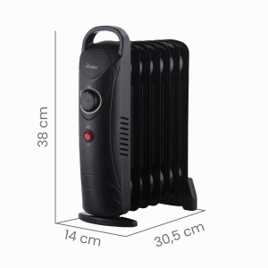 Radiator electric ARDES OILO MINI2 AR4R07M2, 800 W, 7 elemente, portabil - Img 5