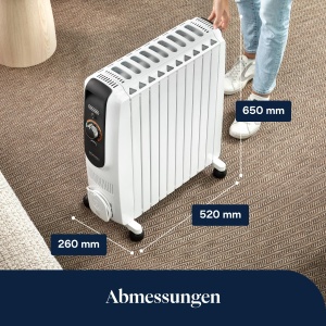 Radiator electric DeLonghi Dragon EasyTronic TRD51025, 2500W, 12 temperaturi, alb - Img 9