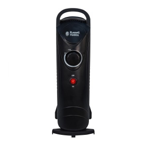 Radiator electric portabil Russell Hobbs RHOFR3001, 650 W, 5 lamele, negru