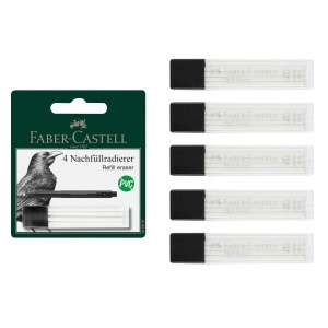 Radiera de Precizie Faber-Castell 185610, Set 20 Bucati, 2,5 mm