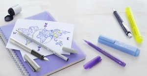 Radiergummi Faber-Castell Grip 2001, 12 bucati, gri, PVC-free - Img 3