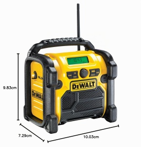 Radio de santier DeWalt DCR019-QW, 2 in 1, acumulator si retea, negru-galben - Img 7
